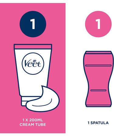 Veet Hair Removal Cream for Sensitive Skin - Aloe Vera & Vitamin E (200ml) - Buy Online on GoSupps.com