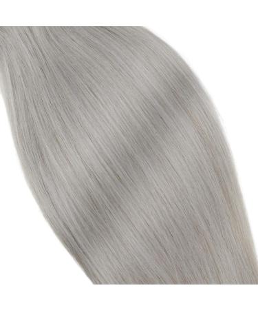 Vivien Clip-In Extensions | Real Hair Gray & Silver | 35cm 120g 7pcs | Remy Quality | 14 Inch #Silber - Buy Online on GoSupps.com