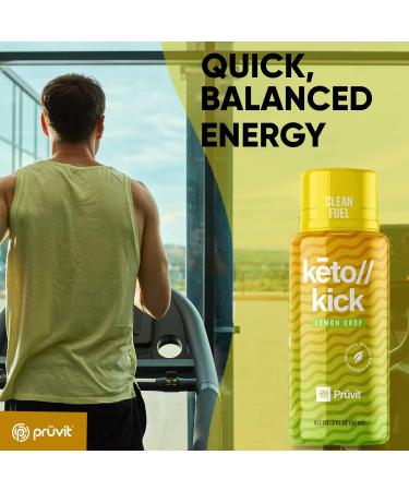 Pruvit Keto Kick Lemon Drop Exogenous Ketones - Natural Slimming & Keto Supplement | Achieve Ketosis with this Keto-Friendly Product - 6 Packs 90 ml - Buy Online on GoSupps.com