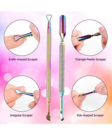 Acrylic Nail Care Kit - 5 in 1 Set with Nail Clippers, Glass File, Cuticle Trimmer, Pusher & Remover - Professional Stainless Steel Manicure Pedicure Tools - Buy Online on GoSupps.com