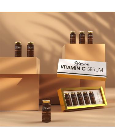 Revon Vitamin C Serum: Featuring a 20% Concentration with Hyaluronic Acid and Vitamin E along with moisturizers and more for brighter skin. 50 ml
