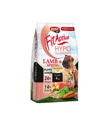 FitActive Originals - Puppy/Junior - Hypoallergenic food for puppies and young dogs up to 1 year - For all breeds of medium to large dogs (Normal, 4000 grams)