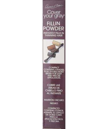 Buy Cover Your Gray Fill In Powder Pro - Dark Brown/Black | Best Gray Coverage for Hair | Fast International Shipping - Buy Online on GoSupps.com