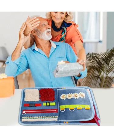 Dementia Blanket - Comforting Autistic Activities Pad | Fidget Blanket for Adults with Dementia | Versatile Fidget Book | Dementia Alzheimers Products | Dementia Products for Elderly - Buy Online on GoSupps.com