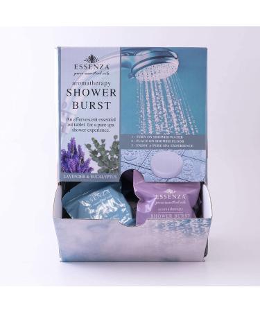 Essenza Shower Bombs 14pc Bin - Eucalyptus & Lavender Aromatherapy Shower Bombs - 1.31 Lbs - 14 Pc Collection - Buy Online on GoSupps.com