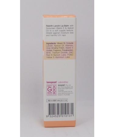 Rebirth Lanolin Lip Balm with Vitamin E, Apricot Oil & Sunscreen - Product of Australia - Buy Online on GoSupps.com