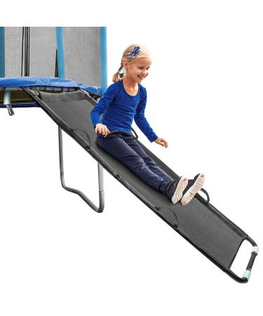 TANOSHII Universal Trampoline Slide with Handles, Safer Than Ladder, Easy to Install, Fit All Kinds of Trampolines, Sturdy 20"x 60" Trampoline Slide for Kids Climb Up & Slide Down