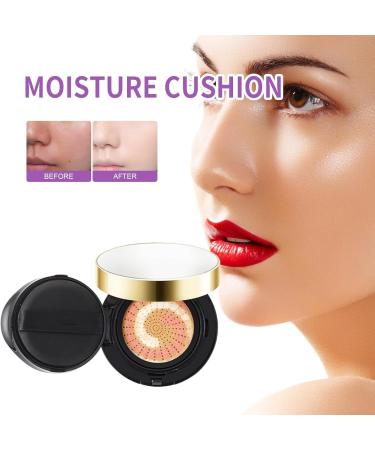 Triple Color Cushion Foundation Natural Coverage Cushion BB Cream Waterproof Foundation Moisturizing Oil Control Long Lasting Coverage for Face Blemishes - Buy Online on GoSupps.com