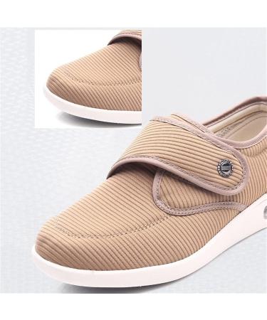 Women's Adjustable Diabetic Slipper Shoes | Extra Wide Air Cushion Walking Sneakers | Orthopaedic Comfort for Elderly & Swollen Feet | Plantar Fasciitis Support - Size 10 Blue - Buy Online on GoSupps.com