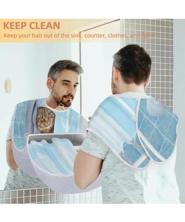 Cat Bathing Beard Bib Apron - Non-Stick Waterproof Hair Catcher for Men | Grooming Cape with Suction Cups - Perfect Gifts for Men - Buy Online on GoSupps.com