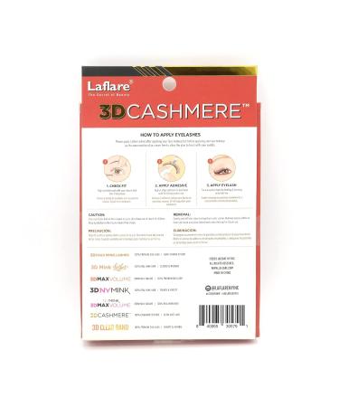 Laflare 3D Cashmere False Eyelashes Multipack - Ultra Soft and Luxurious 5 Pairs Value Pack (109X5P) - Cruelty-Free and Reusable Glam Fake Eyelashes - Buy Online on GoSupps.com