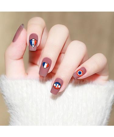 Shakven Stickers Design Sticker Decals - Self-Adhesive Nail Decals Supplies Women Nail Stickers For French Flag Design - Buy Online on GoSupps.com