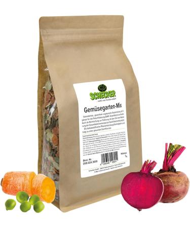 Schecker Food supplement Vegetable mix Grain free Gluten free Vegetarian Vegan Veggi Vegetable flakes 1 kg - Buy Online on GoSupps.com