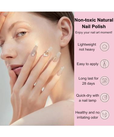 Gel Nail Polish Set with Lamp Starter Kit 3 Colors Pink Nude Gel Nail Polish Set Gel Nail Extension Kit No Wipe Base & Top Coat Gel Nail Kit Gift for Beginner DIY at Home - Buy Online on GoSupps.com