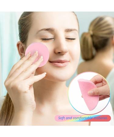 120 Pcs Luxiv Facial Sponge Compressed - Round Wash Face Sponges for Women - Exfoliating Makeup Removal Sponge (Pink) - Buy Online on GoSupps.com