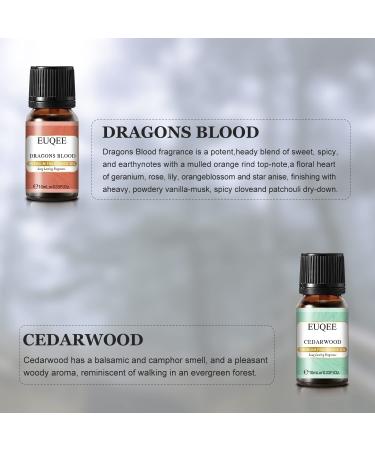 EUQEE 6PCS Men's Fragrance Oils Gift Set - Premium Grade 10ml Scents for Men's Pubs - Leather, Sweet Tobacco, Dragon's Blood, Sandalwood, Bay Rum, Cedarwood - Buy Online on GoSupps.com