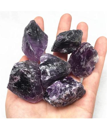 Amethyst Rough Stone 5pcs raw Quartz Amethyst Stone Tumbled Rough Stone Natural Quartz Crystals Energy Stone for Healing