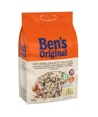 Buy Ben's Original Loose Rice Long Grain & Wild Rice 5kg - 100 Portions for International Shipping - Buy Online on GoSupps.com
