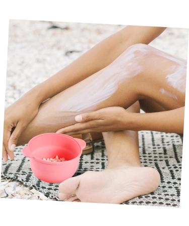Nuobesty 2-Pack Non-Stick Pink Wax Melting Containers for Hair Removal | Easy to Clean Depilatory Heating Bowls - 13x11cm - Buy Online on GoSupps.com