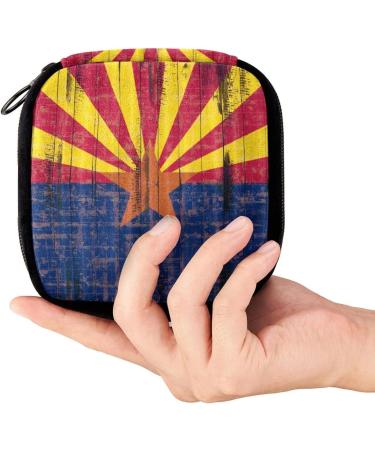 GIAPB Period Bag: Retro Flag Color Sanitary Napkin Storage & Makeup Pouch Holder | 4931 - Buy Online on GoSupps.com