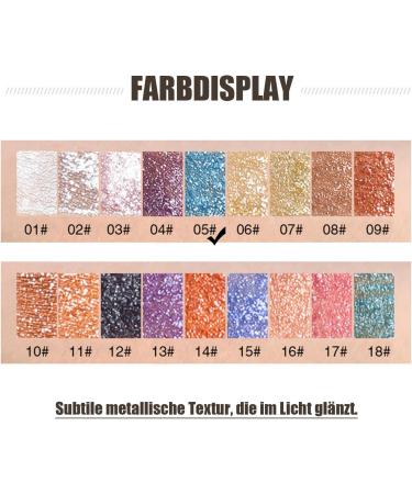 Ombre paupi res liquide paillettes bleu m tallis longue dur e et imperm able avec paillettes fines s chage rapide brillance lisse Blue Lake 05# - Buy Online on GoSupps.com