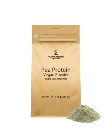 PURE ORIGINAL INGREDIENTS Pea Vegan Protein Powder (1 lb) Gluten Free from Yellow Peas Unflavoured 1 Pound (Pack of 1)