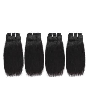 10 Inch Brazilian Straight Virgin Hair 4 Bundles - 9A Unprocessed Human Hair - Natural Color - 100g/Pcs - Buy Online on GoSupps.com
