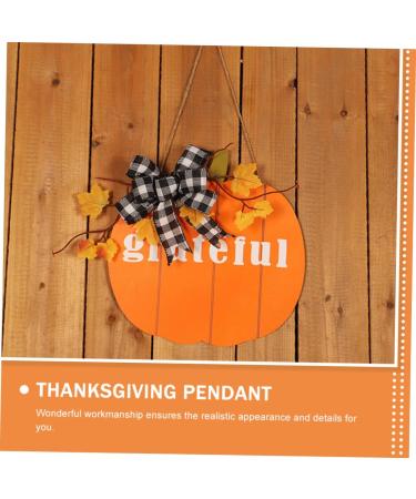 STOBAZA Leaf Pendant Pumpkin Garland Wall Craft Front Decoration Adornment Decor Wreath Door Wooden Maple - Buy Online on GoSupps.com