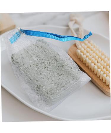 Baluue 8pcs Soap Mesh Bag Cleansing Foaming Net Face Cleansing Shower Soap Saver Soap Bag Fabric Sky-blue - Buy Online on GoSupps.com