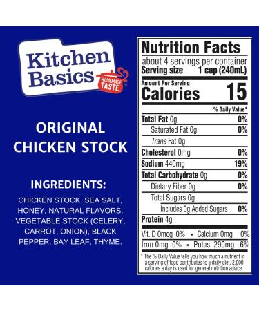 Kitchen Basics Original Chicken Stock - 12 Pack (8.25 fl oz Each) | Rich Flavor for Soups & Cooking - Buy Online on GoSupps.com