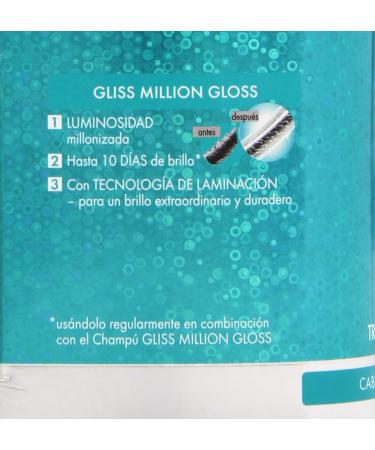 Schwarzkopf Gliss Million Gloss Treatment 150ml - 10 Days of Shine for Shiny Dull Hair - Buy Internationally - Buy Online on GoSupps.com