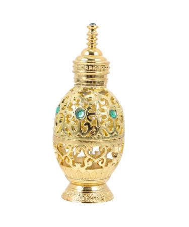Beaupretty 1pc Middle Eastern Perfume Bottle Vintage Perfume Bottle Refillable Liquid Bottles Empty Crystal Bottle Egyptian Decor Mini Decor Alloy Portable Medicine Bottle Travel