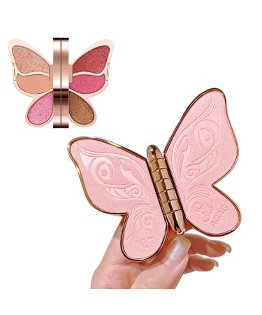 Stronrive Butterfly Shape Eyeshadows | Ultra Blendable Matte Shimmer Eyeshadow Palette - Cosmetic Gift Kit Blendable Eyeshadow l 6