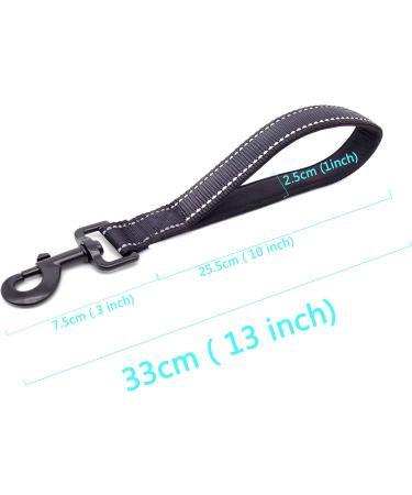Short Dog Lead Training Dog leashes 13 inch Black - Buy Online on GoSupps.com
