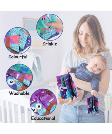 Eutionho Flying Animal Sensory Toys 8 Page Baby Books Soft Toys Tape on Pushchair/Car Seat/Crib Early Education Toy Newborn Activity Sensory Toys for Baby Baby Books 0-12 Months for Early Education Flying Animals - Buy Online on GoSupps.com