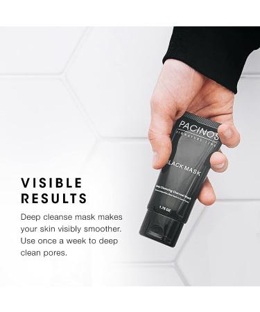 Pacinos Black Mask - Activated Charcoal Deep Cleansing Mask 1.76 fl. oz - Buy Online on GoSupps.com