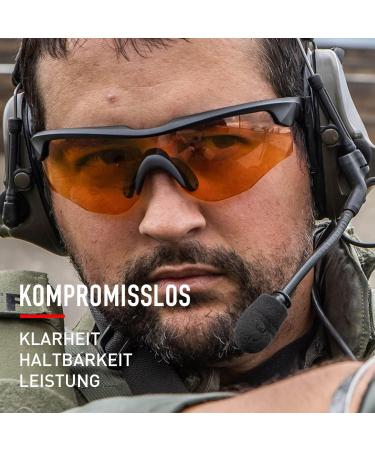 Wiley X WX Rogue Comm Sunglasses for Men | Tactical Military & Outdoor Eyewear | 100% UVA/UVB Protection | Matt Black Frame | Perfect for Cycling Hiking Fishing Airsoft & More - Buy Online on GoSupps.com