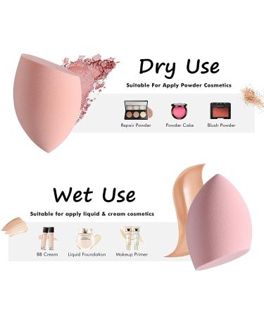 Spotential 8 PCS Makeup Sponge Set with Holder Case - Latex-Free Beauty Blender for Dry & Wet Use - Pink Makeup Puff Kit in Gift Box - Buy Online on GoSupps.com