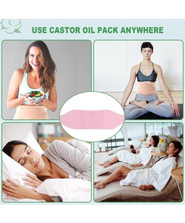 Lynsay Rizinus Oil Compress Pad - Organic Castor Oil Belly Pack | Adjustable Neck Wrap Anti-Oil Leak & Reusable | Perfect for Relaxation & Recovery - Buy Online on GoSupps.com