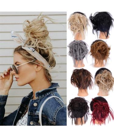 Hair Bun Messy Bun Hair Slice Ponytail Hair Extensions with Elastic Rubber Band Synthetic Fluffy Bun Women Wig Hair Bun Hair Extension Hair Piece (Color : 0013) - Buy Online on GoSupps.com