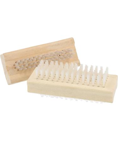com-four Hand Washing Brush Set - 3 Pieces Nail & Cleaning Brushes for Hands & Fingernails - Light Brown - Buy Online on GoSupps.com