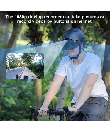 KRACESS KRS-S1 Smart Bike Helmet for Men & Women | 1080P 60fps Camera | Bluetooth | Black | Size L 22-24.4 - Buy Online on GoSupps.com