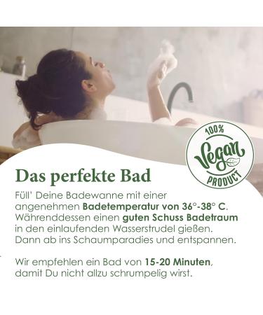 Jean & Len Sensual Bathing Foam - Jasmine & Vanilla | Vegan Paraben-Free Nourishing 400ml - Buy Online on GoSupps.com