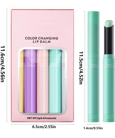  Iouyjiu 5 x colour changing lips colour changing lip balm waterproof lip balm hydrating colour changing lip balm for women perfect for parties and daily wear - Buy Online on GoSupps.com