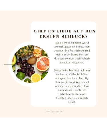  Tea of Dreams Organic Fruit Tea - Favorite Blend - Natural Fruit Tea Blend - Loose Leaf Tea - 150g - Buy Online on GoSupps.com