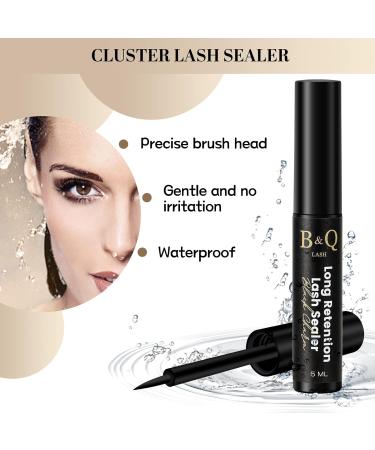 Lash Bond & Seal Kit for DIY Eyelash Extensions - Waterproof, Long Lasting 10ml Black Glue + 5ml Seal - Buy Online on GoSupps.com