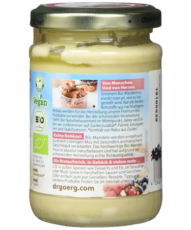 Dr. Goerg Premium Bio-Mandelmus 200g - Organic Almond Butter | Buy Online & International Shipping Available - Buy Online on GoSupps.com