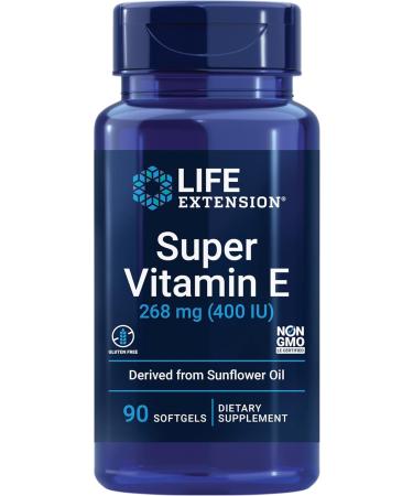 Life Extension Super Ubiquinol CoQ10 Heart Health Cellular Energy 60 Softgels and Super Vitamin E 268mg Immune & Brain Health 90 Softgels Bundle - Buy Online on GoSupps.com