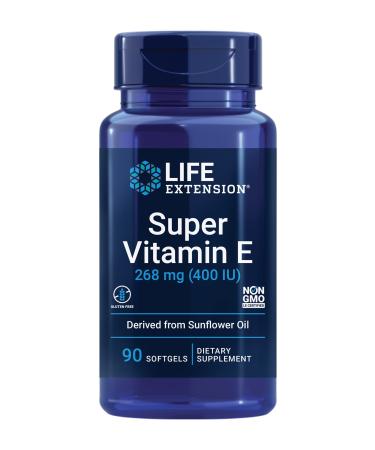 Life Extension Super Vitamin E 268 mg (400 IU) 90 Softgels