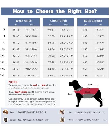 IREENUO Waterproof Dog Coat - Warm Windproof Jacket for Medium to Large Dogs | Adjustable Reflex Strips Size L Red - Buy Online on GoSupps.com